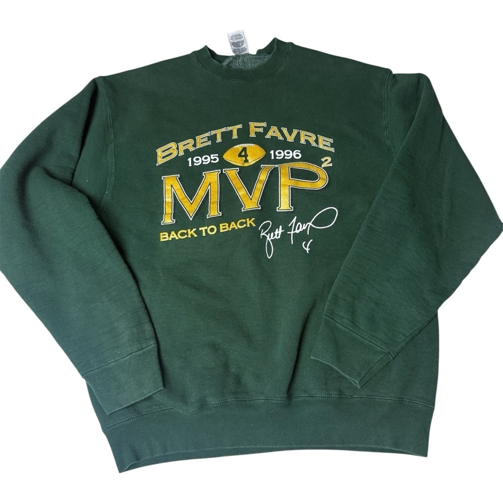 Vintage Green Bay Packers crewneck Brett Favre Crewneck sweatshirt MVP